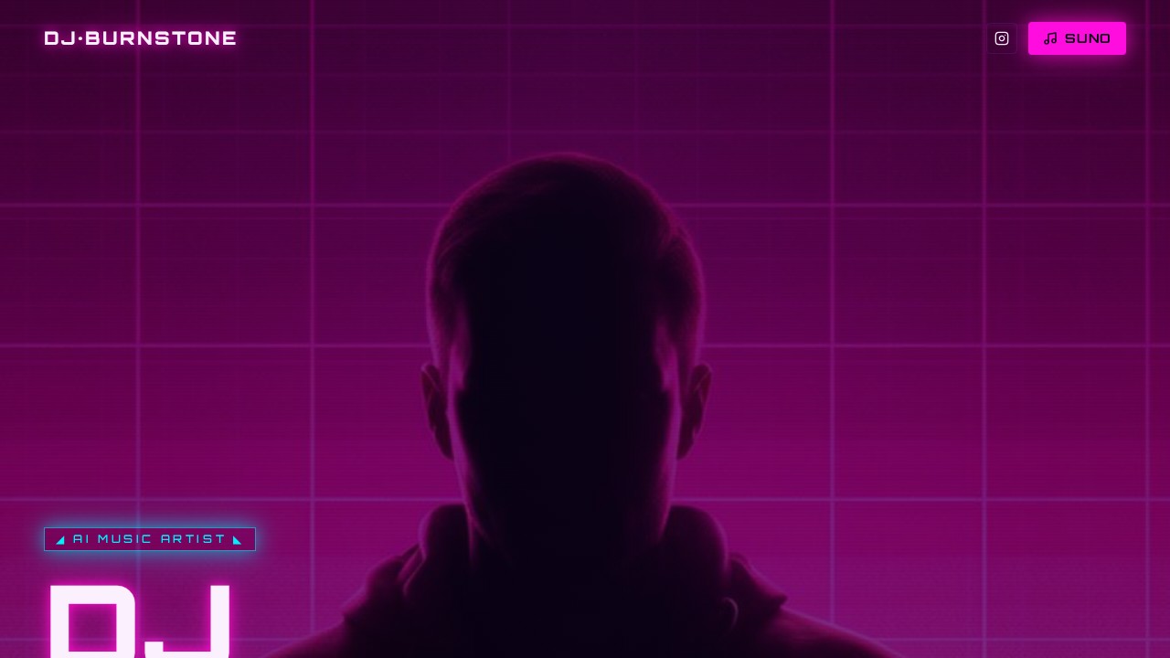 DJ Burnstone website screenshot